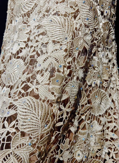 Vintage Prom Dresses 1980s Mermaid V Neck Pink Lace With Appliqued Beaded Long Prom Gown N3112