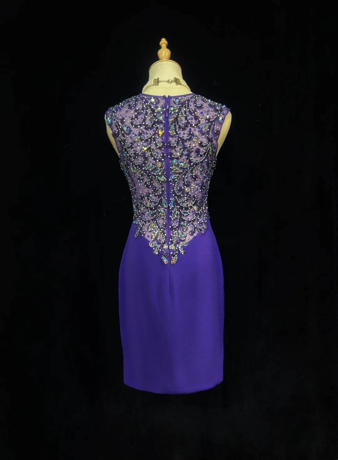 Jolies robes de bal courtes en satin violet avec encolure en cœur, robes de rentrée Hoco N2596