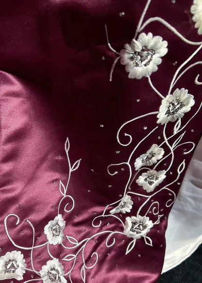 Robes de bal de promo vintage, robe de soirée en satin violet à bretelles spaghetti avec perles, robe de soirée longue style années 1950 N2593