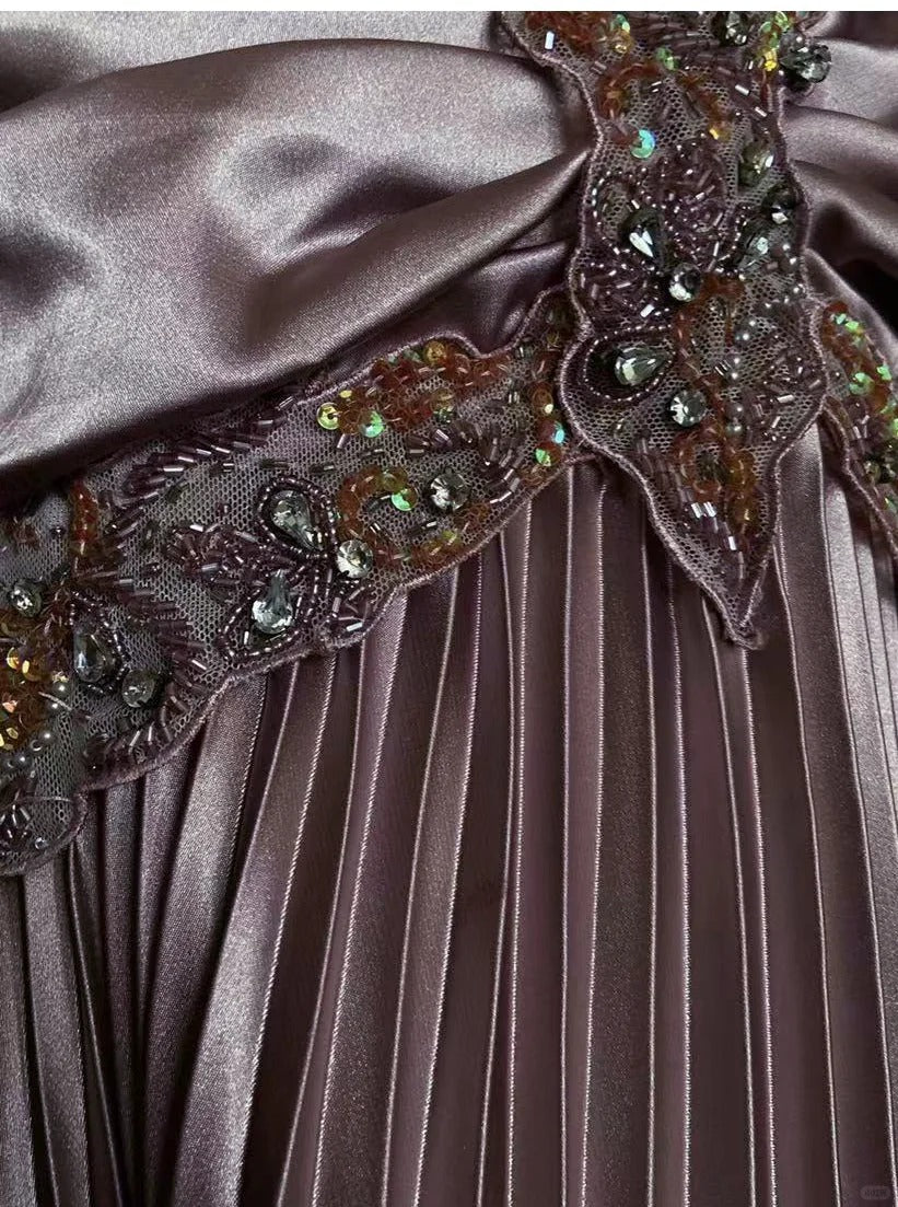 Robes de bal vintage des années 80 sirène dos nu satin rose avec volants longues tenues de soirée N3452