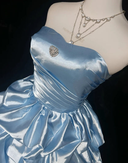 Süßes Ballkleid Sweetheart Hellblau 16. Geburtstag Kleid Homecoming Kleider N3807