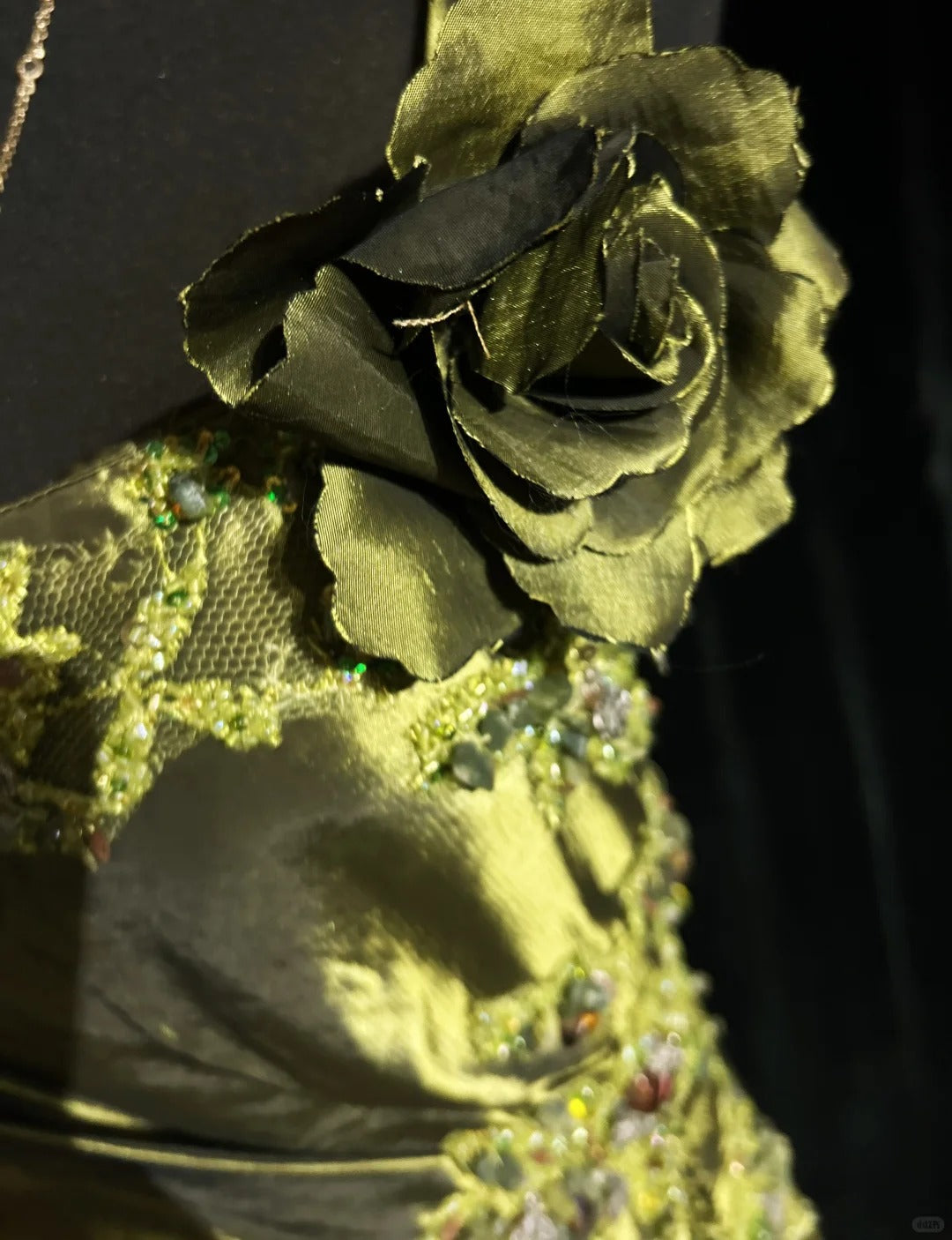 Vintage Meerjungfrau 2000er Spaghettiträger Olivgrün Satin Festliches Kleid Lange Ballkleider N2575