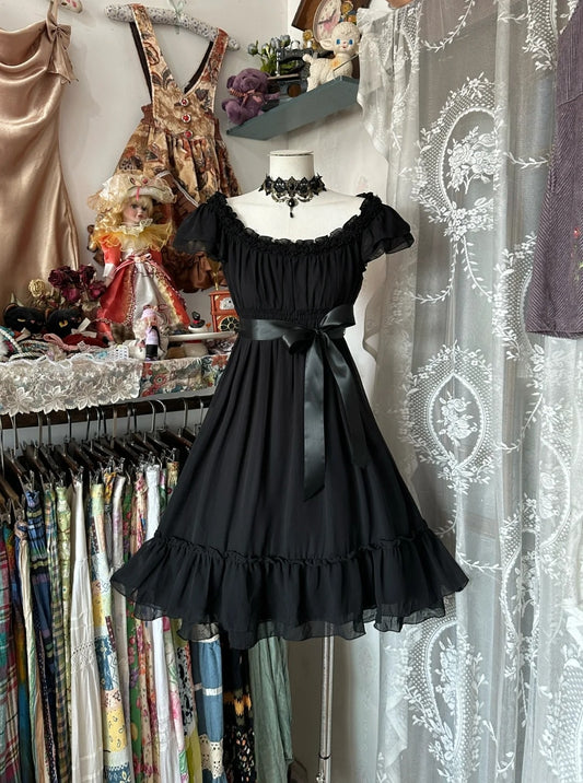 Vintage A line Little Black Dress Mini Hoco Gowns Short Homecoming Dresses Party Gown N769