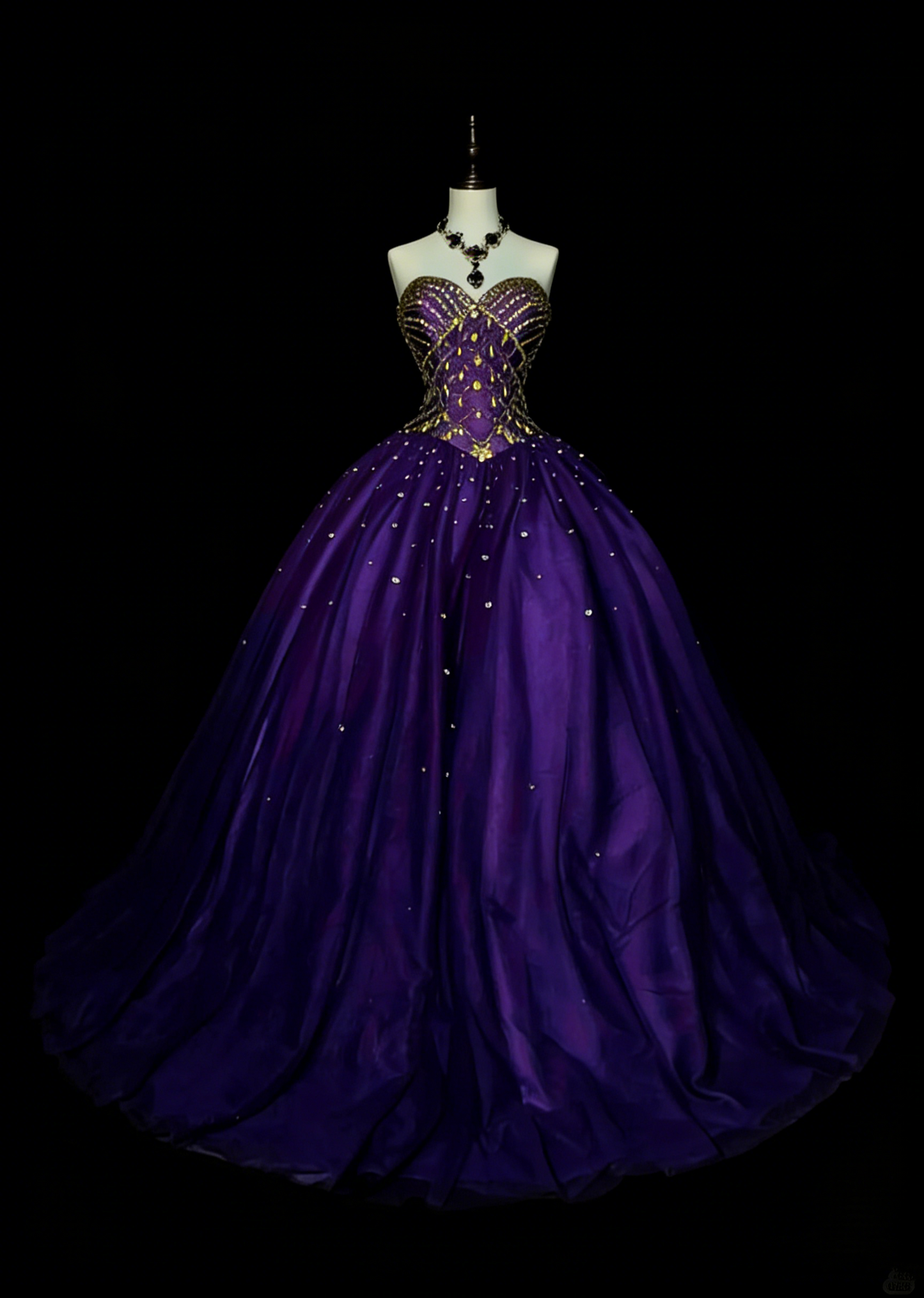 Vintage Ballkleid mit Herzausschnitt, lila Tüll, Sweet 16 Kleider, Quinceanera Kleid, lang, Vestidos De Fiesta N1495