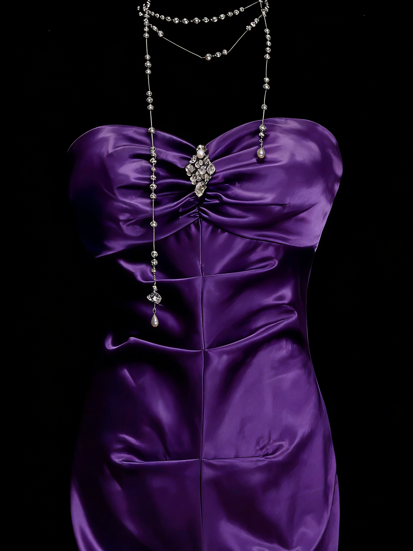 Vintage Meerjungfrauen-Abendkleid mit Herzausschnitt, ärmellos, aus weinrotem Satin, 80er-Jahre-Stil, langes formelles Abendkleid N1450