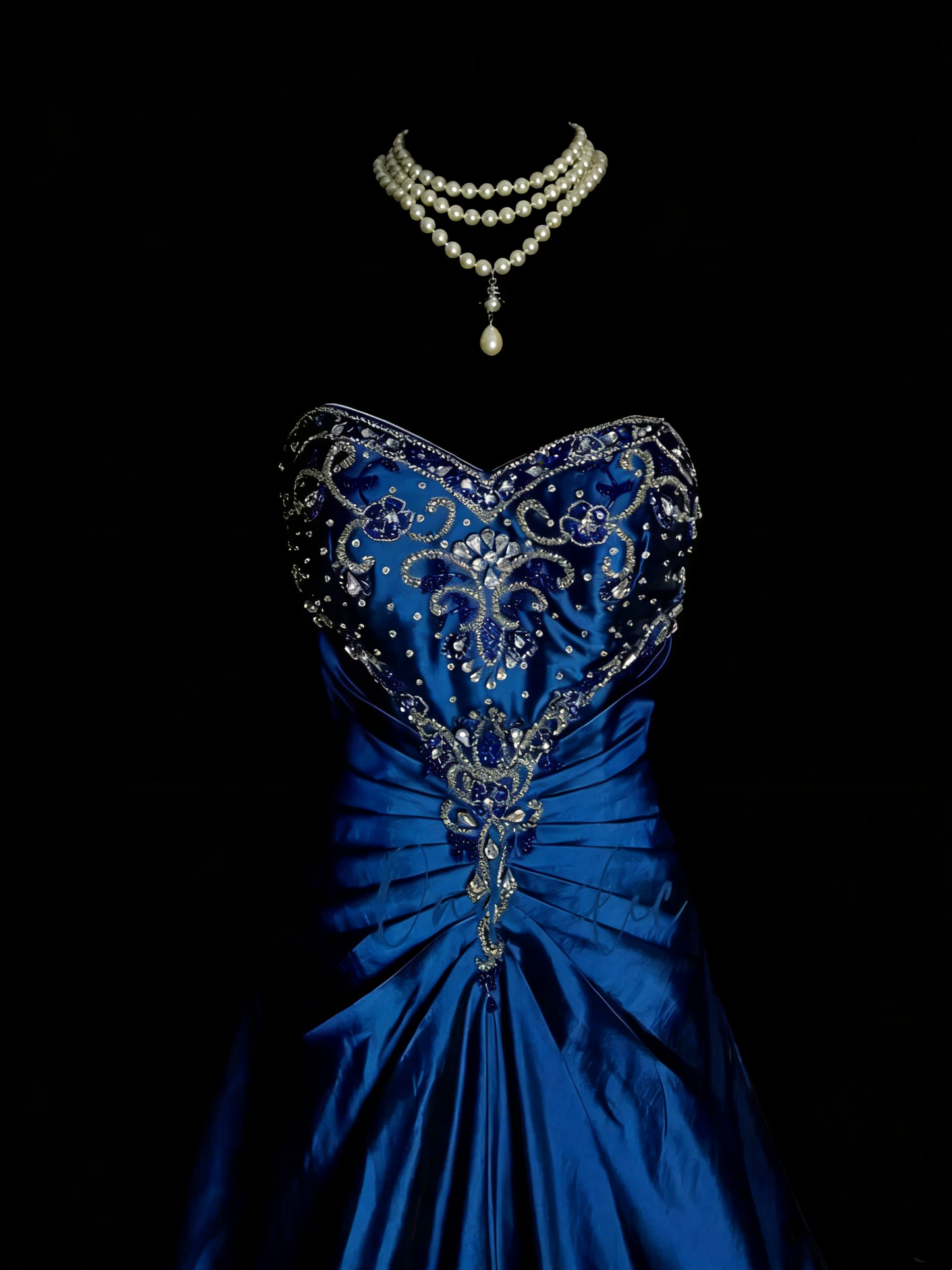 Vintage Ball Gown Sweethart Royal Blue With Beads College Formal Outfit Long Prom Graduation Dresses For Teens N1314