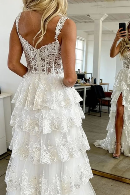 Sexy Ballkleid mit schulterfreiem Ausschnitt, Spitze und Schlitz für schwarze Mädchen, Paillettenkleid, langes formelles Abendkleid N790