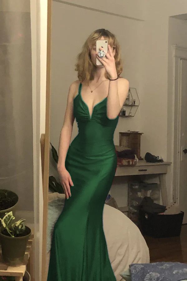 Burgundy Mermaid Long Prom Evening Dress Formal Gowns Inspo Evening Outfit N269
