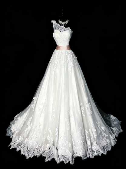 Vintage 80er Jahre Brautkleid Ballkleid One Shoulder Tüll Weiße Spitze Langes Brautkleid Figurbetontes Brautkleid N1209