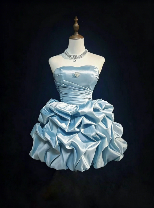 Dream Ball Gown Sweetheart Light Sky Blue 16th Birthday Gown Homecoming Dresses N3806