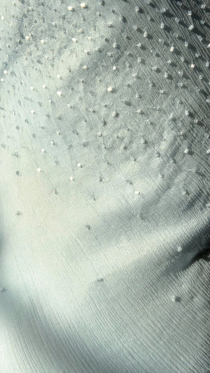 Elegante Meerjungfrauen-Abschlussballkleider mit Spaghettiträgern, hellblauem Chiffon, bodenlang, für formelle Abendveranstaltungen N3522