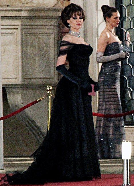 Vintage Ballkleid, schwarz, Geburtstagskleid, schulterfrei, Abiballkleid, Partykleid N1856