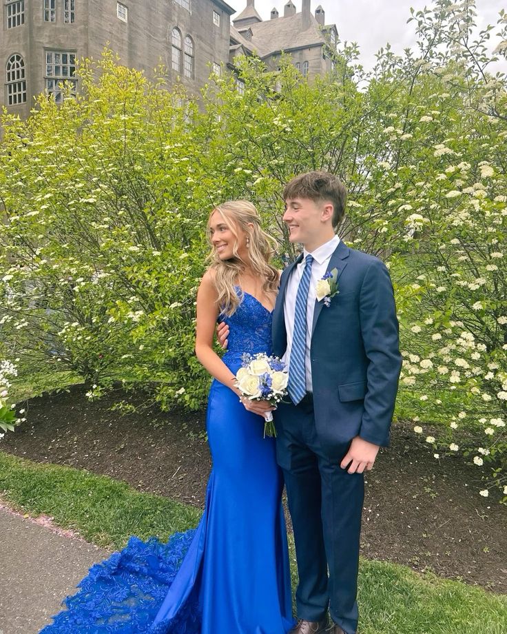 Robe de bal sirène modeste pour femme, bretelles spaghetti, robe de soirée en satin bleu royal N1516