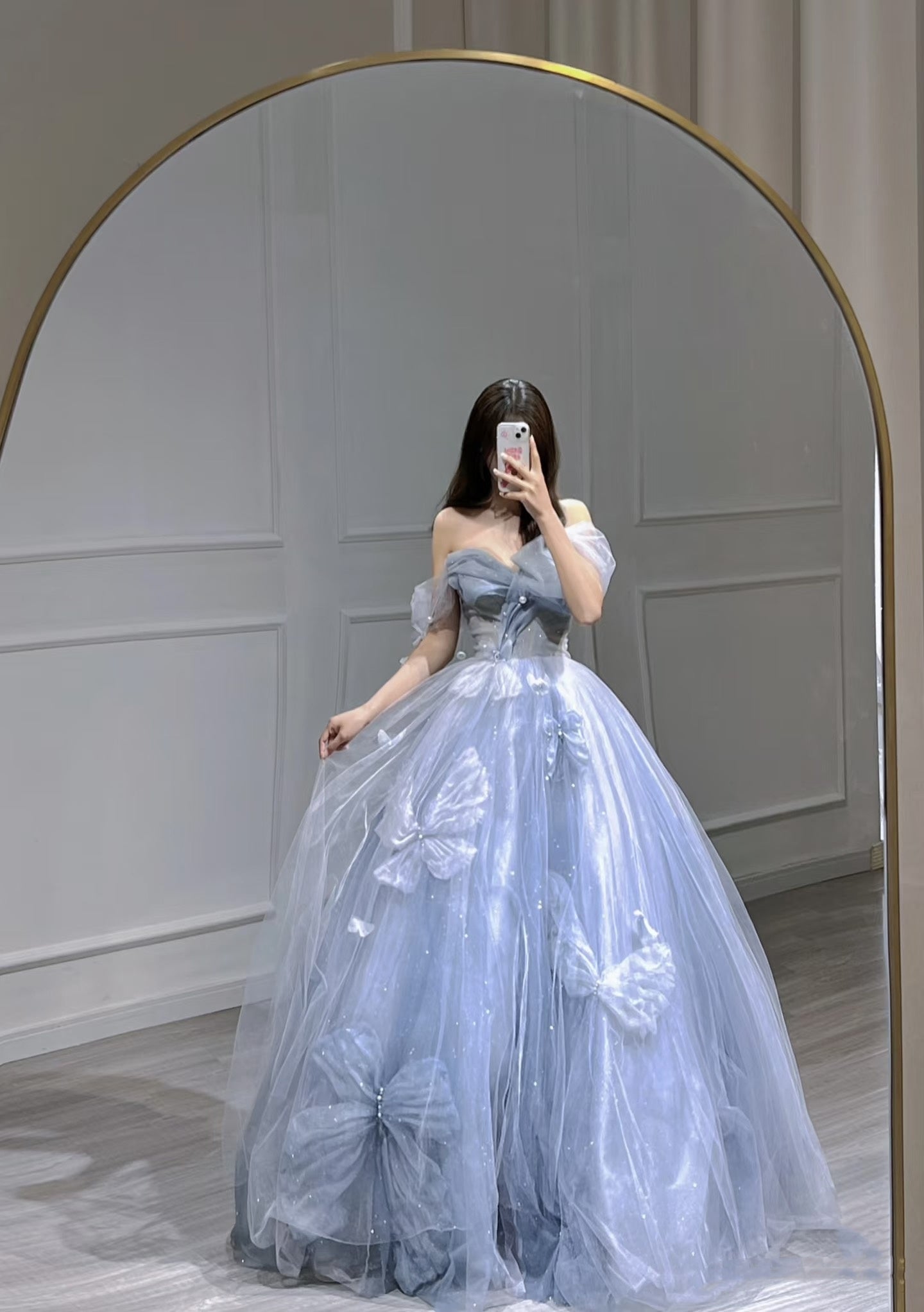 Robe de bal pour femme, bustier cœur, tulle bleu, longue, robe de soirée formelle AB1733