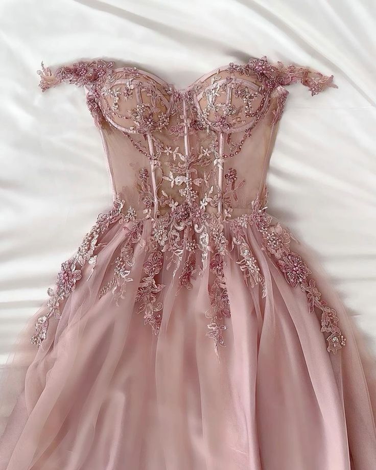 Classy A Line Off The Shoulder Pink Prom Dresses Inspo For Teens Formal Dress Party Outfits Prom Gowns AB044
