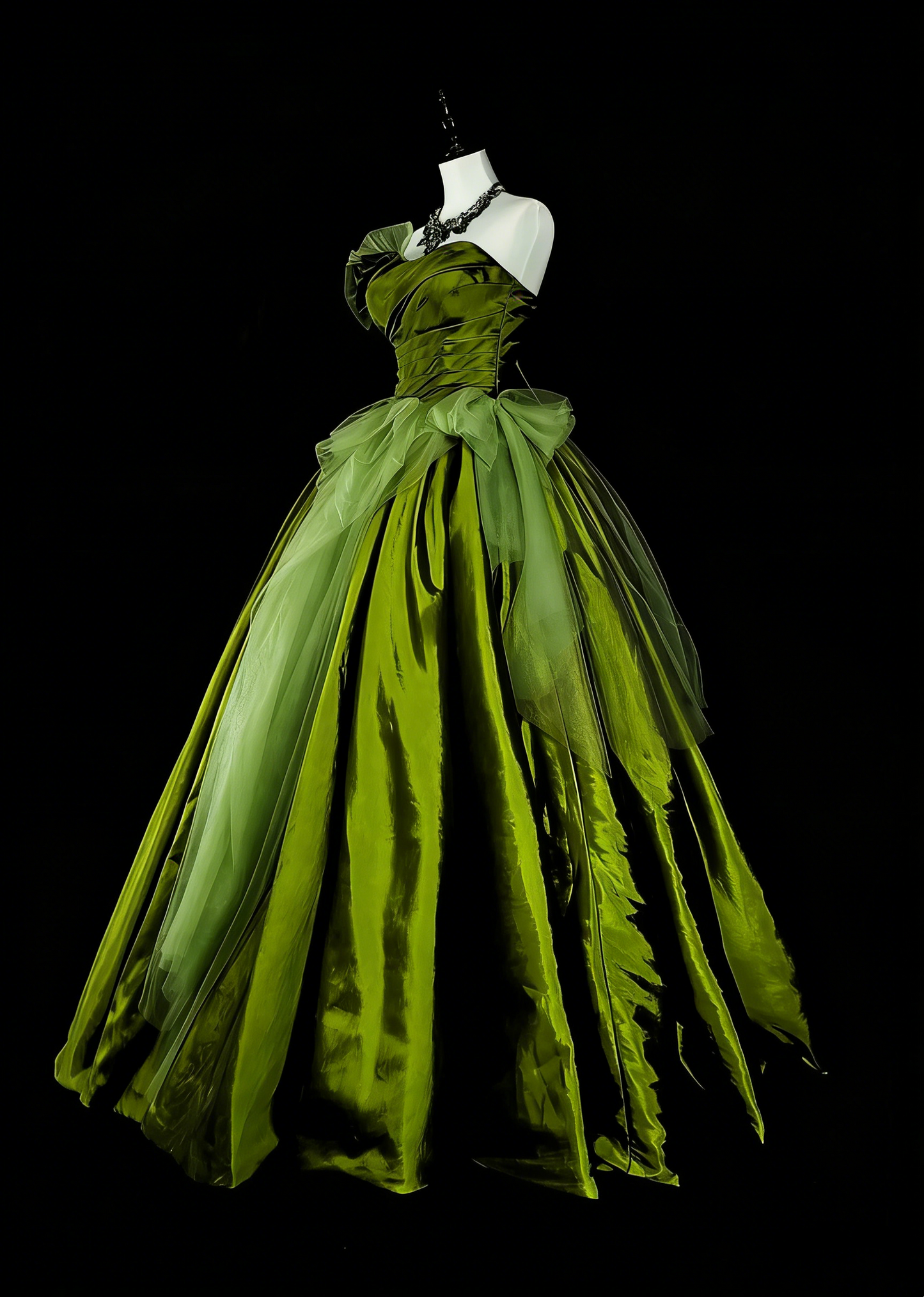 Vintage Ballkleid mit Herzausschnitt, olivgrüner Tüll, Sweet 16 Kleider, Quinceanera Kleid, lang, Vestidos De Fiesta N1464