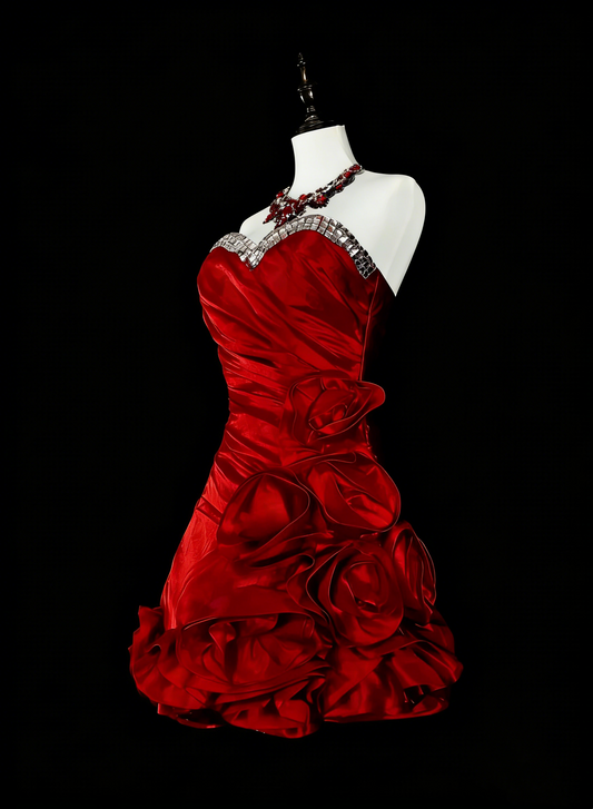 Unique Sheath Sweetheart Tight Bodycon Red Inspo Vintage Fashion 2000s Hoco Short Inspo Homecoming Dresses N2013