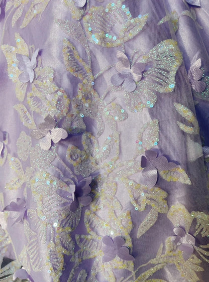 Jolies robes de bal lilas courtes en dentelle, col carré, pour la rentrée, robes Hoco N2632