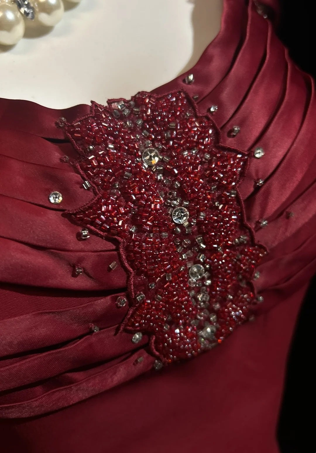 Vintage Prom Dresses Inspo A line Spaghetti Strap 90s Burgundy Satin With Cape For Women Formal Gowns N3310