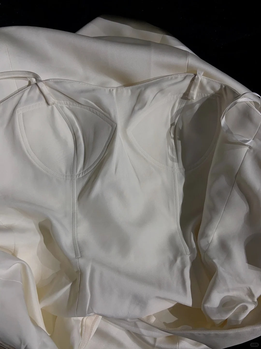 Zeitlose Hochzeitskleider Ballkleid Spaghettiträger Elfenbein mit Perlen Lang Brautkleid N3433