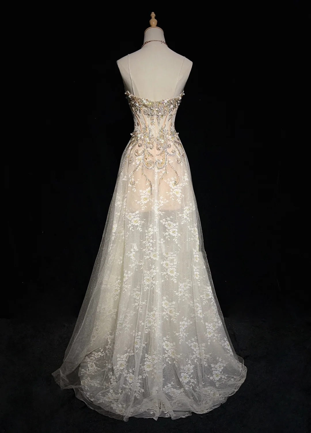 Robes de bal vintage des années 90, ligne A, bretelles spaghetti, tulle champagne, longues tenues de soirée semi-formelles N3651
