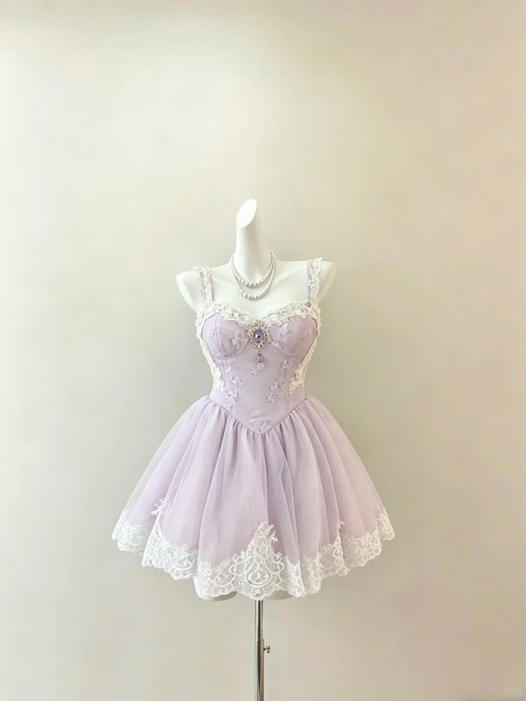 Timeless Short Homecoming Dresses Ball Gown Spaghetti Strap Lilac Lace Short Graduation Mini Hoco Dress RB4701