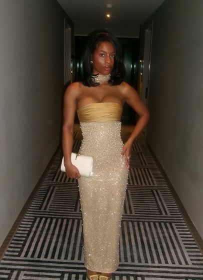 Robe de soirée sirène longue sans bretelles en satin jaune à sequins, robe de bal, robe de remise de diplôme N887