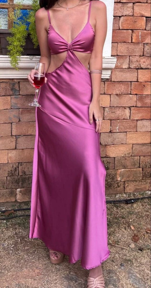 Charming Mermaid Spaghetti Straps Satin Inspiration Sleeveless Long Wedding Guest Dress Birthday Outfits N1519