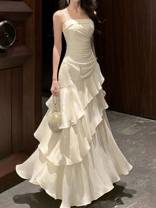 Elegant Women Mermaid Spaghetti Strap Package Hip Party Dress Stylish Women Skinny Bodycon Prom Dresses AB974