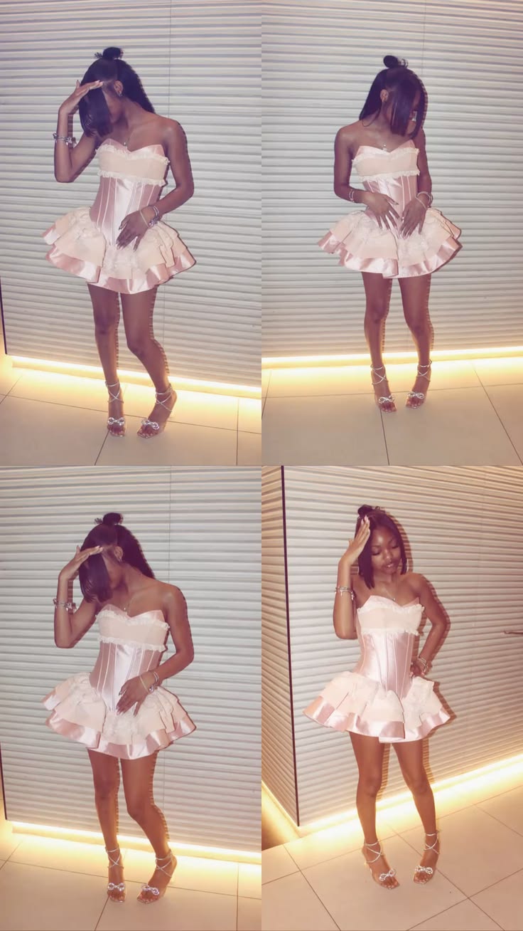 Sexy Ball Gown Sweetheart Pink Lace For Black Girls Short Night Dinner 15 Birthday Dresses Fashion Tips Cocktail Dress RB3649
