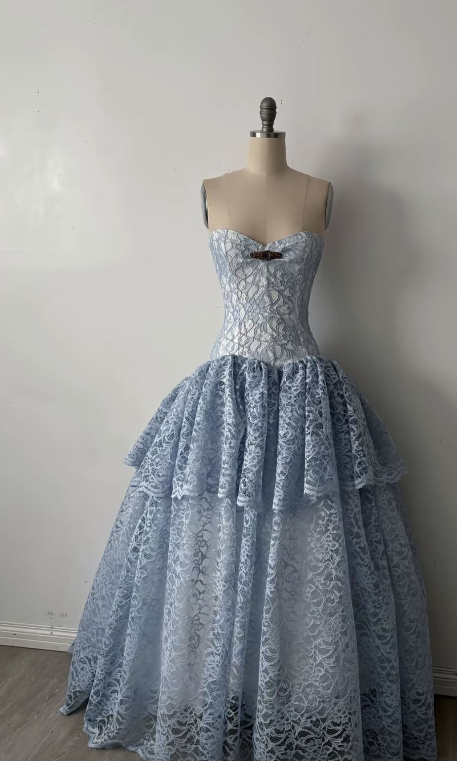 Elegant Ball Gown Sweetheart Light Sky Blue Lace Perfection-Formal Goals Lace Nigh Evening Long Prom Dress Party Outfits RB6722