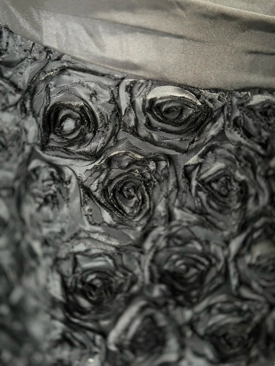 Vintage Prom Dresses 90s A line Sweetheart Black Floral Long With Beading Evening Formal Outfits RB5813