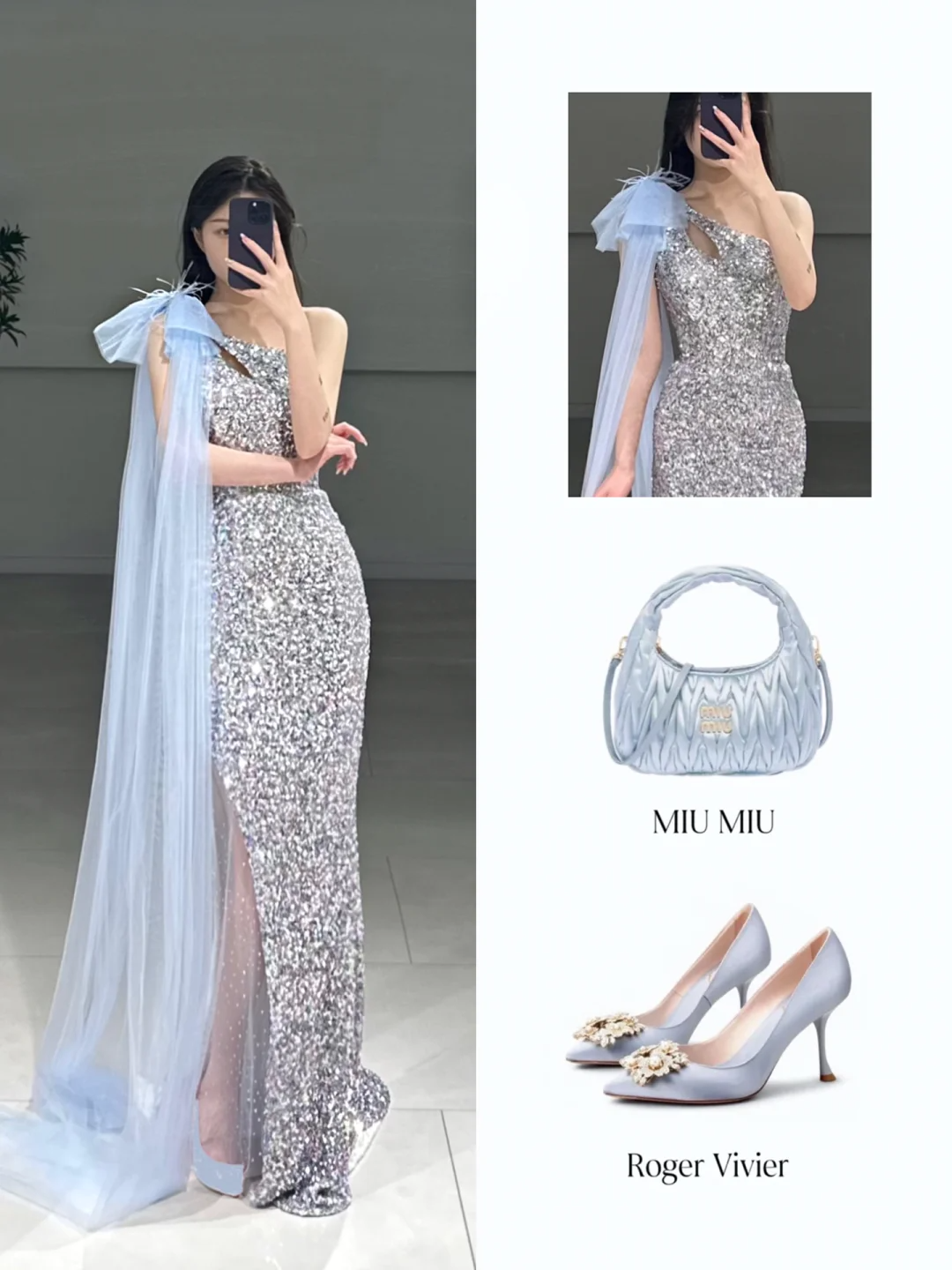 Robe de bal élégante à une épaule, fourreau, paillettes argentées, longueur au sol, inspiration robes de bal longues A104