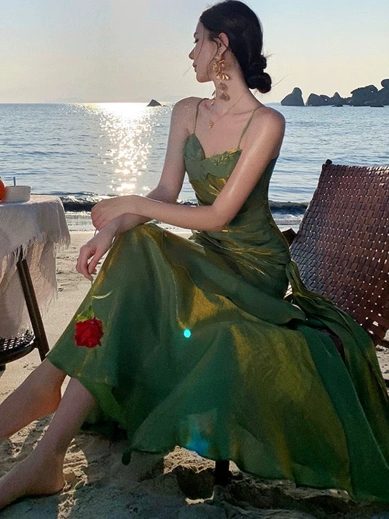 Robe de bal de fin d'année pour fille, style sirène, bleu ciel clair, bretelles spaghetti, NN829