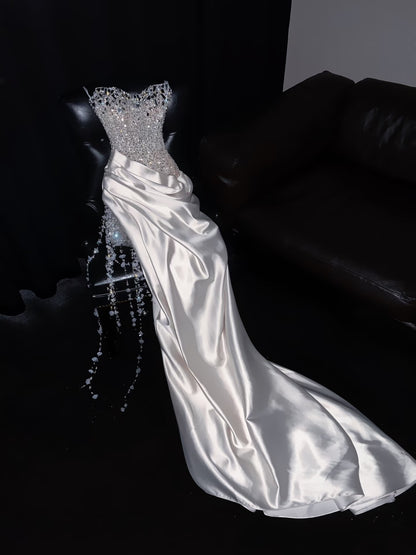 Sweetheart Wedding Dresses Bridal Gown Sparkly Beading 20th Birthday Outfits For Teens AB2001