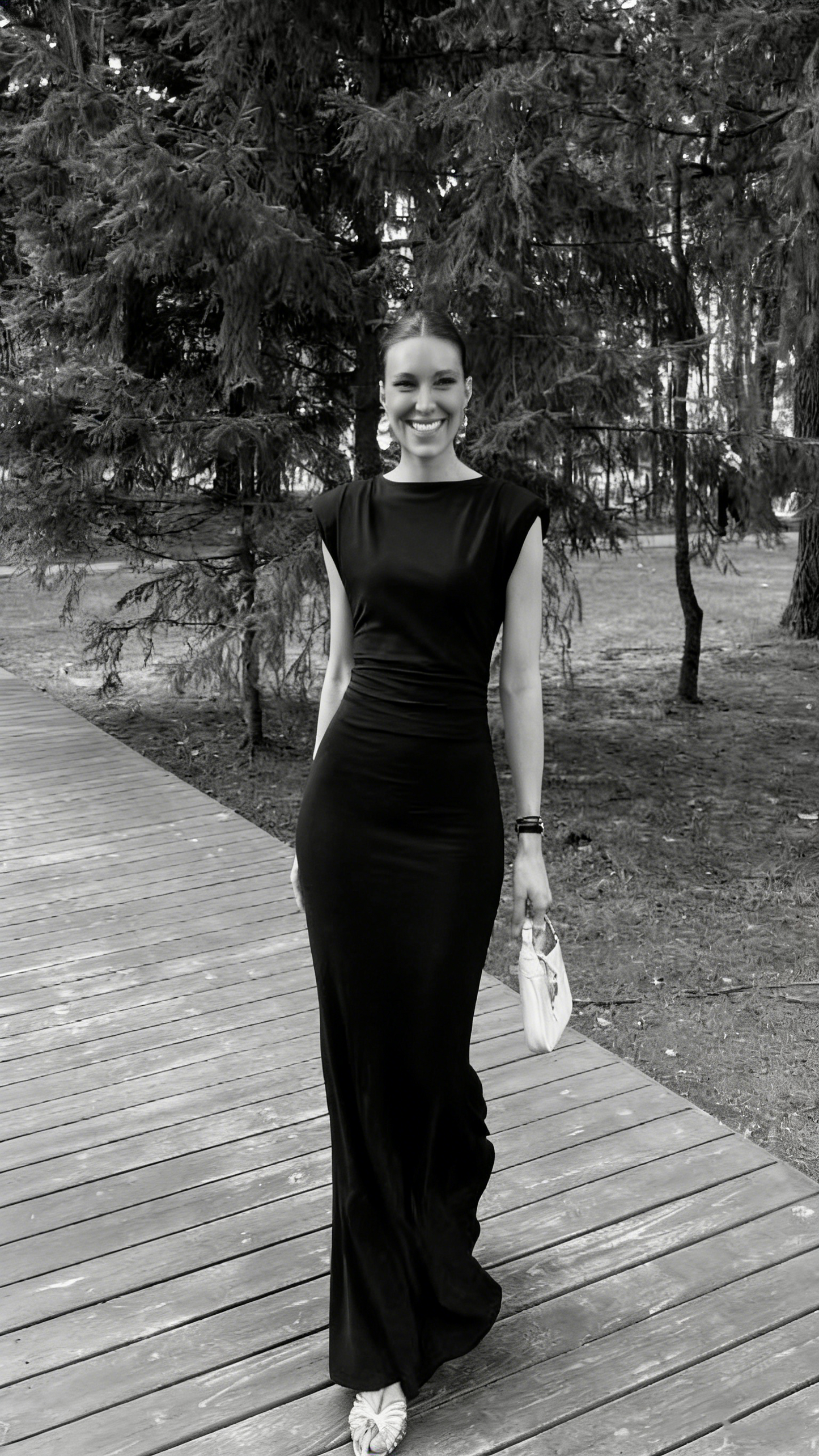 Elegantes, burgunderrotes Meerjungfrauenkleid mit U-Boot-Ausschnitt, langen Ärmeln und festlicher Abendgarderobe, ideal für Dinnerpartys und festliche Anlässe (AB2026)