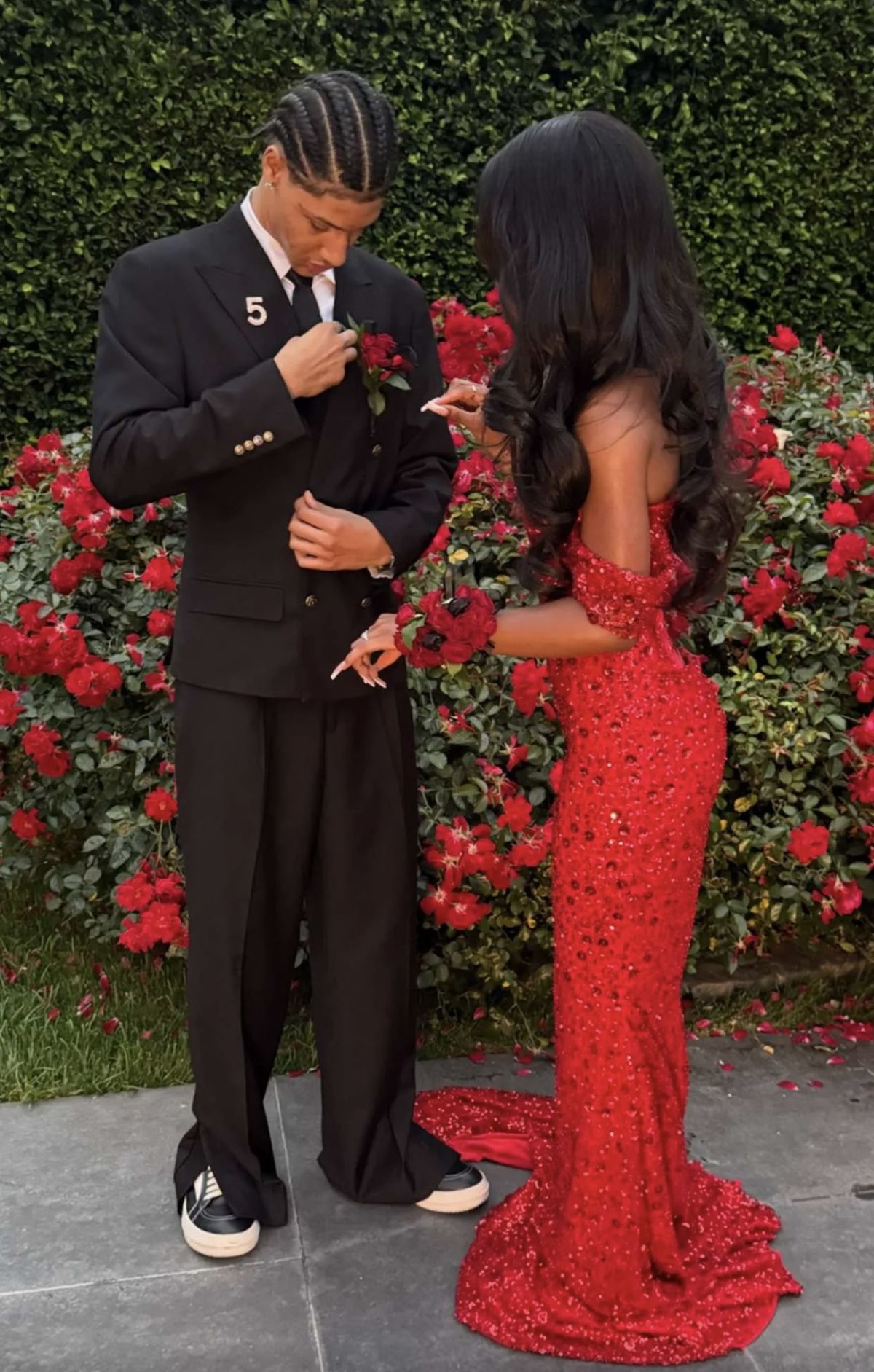 Glitter Mermaid Off The Shoulder Red Sequins Long Formal Fancy Prom Evening Dress Dinner Outfits Classy Party Gowns For Black Girls AB2086