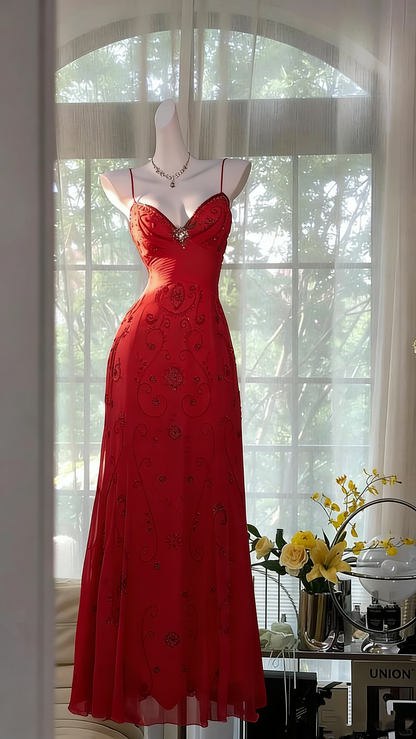 Robe de bal jaune unique, longue, dos nu perlée, tenue de bal Vestidos De Dia AB517