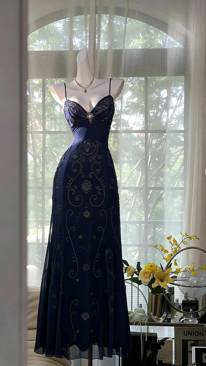 Robe de bal jaune unique, longue, dos nu perlée, tenue de bal Vestidos De Dia AB517