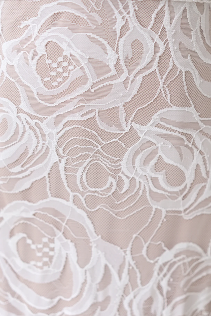 Timeless Women's Mermaid Spaghetti Straps Champagne White Lace Wedding Dress Mermaid for Bride Dresses AC031