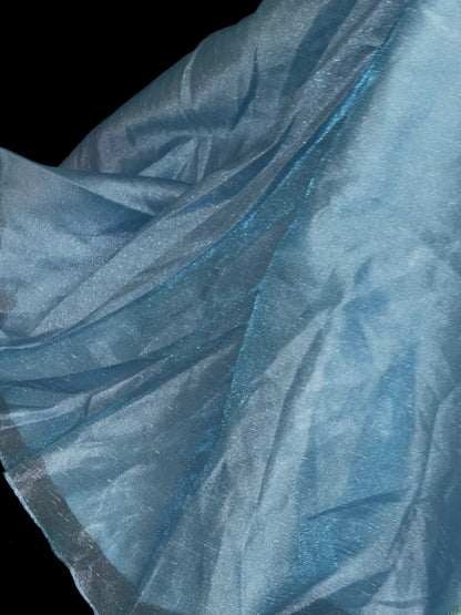Modest Prom Dresses Mermaid V Neck Light Sky Blue With Beading Long Evening Formal Outfits RB3348