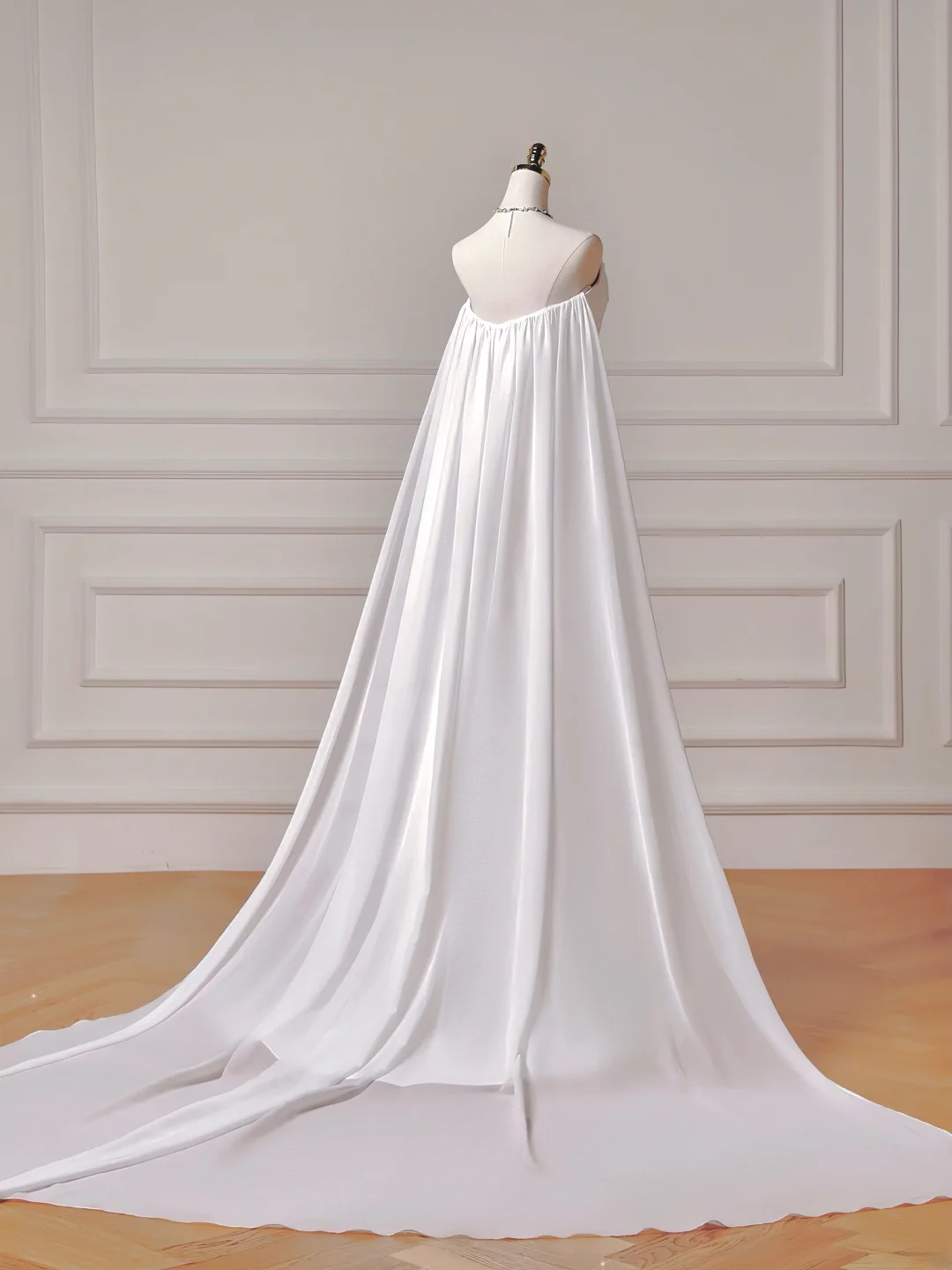 Timeless Long Wedding Gowns Mermaid Strapless Sleeveless Satin for Bride With Pleated Fitted Train Bridal Dress AQ007