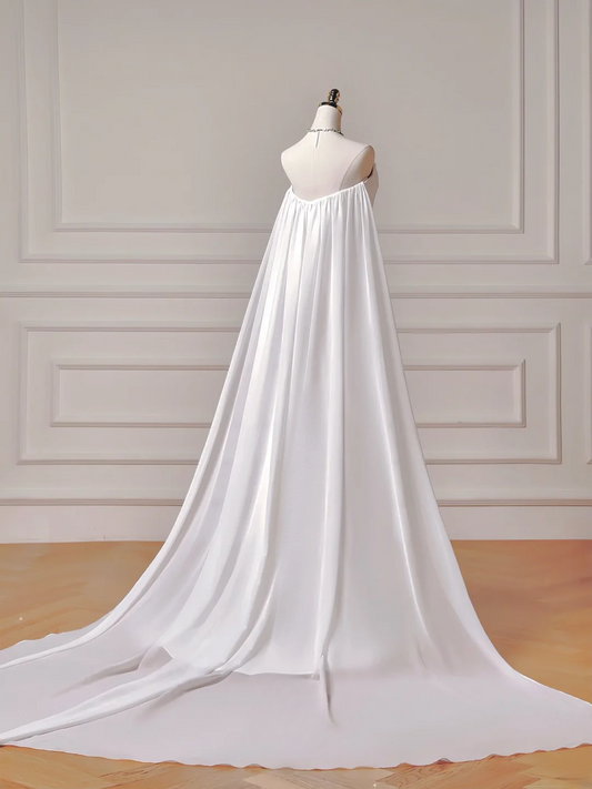 Timeless Long Wedding Gowns Mermaid Strapless Sleeveless Satin for Bride With Pleated Fitted Train Bridal Dress AQ007