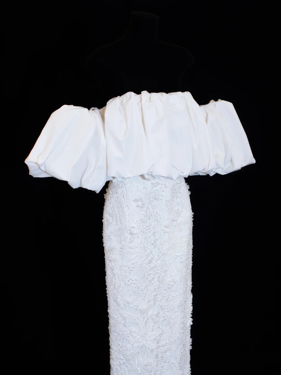 Wedding Gowns Dresses Elegant Modest for Bride Sheath Off The Shoulder With Short Sleeves Lace Petite/Plus Size Bridal Gowns For Women SA009