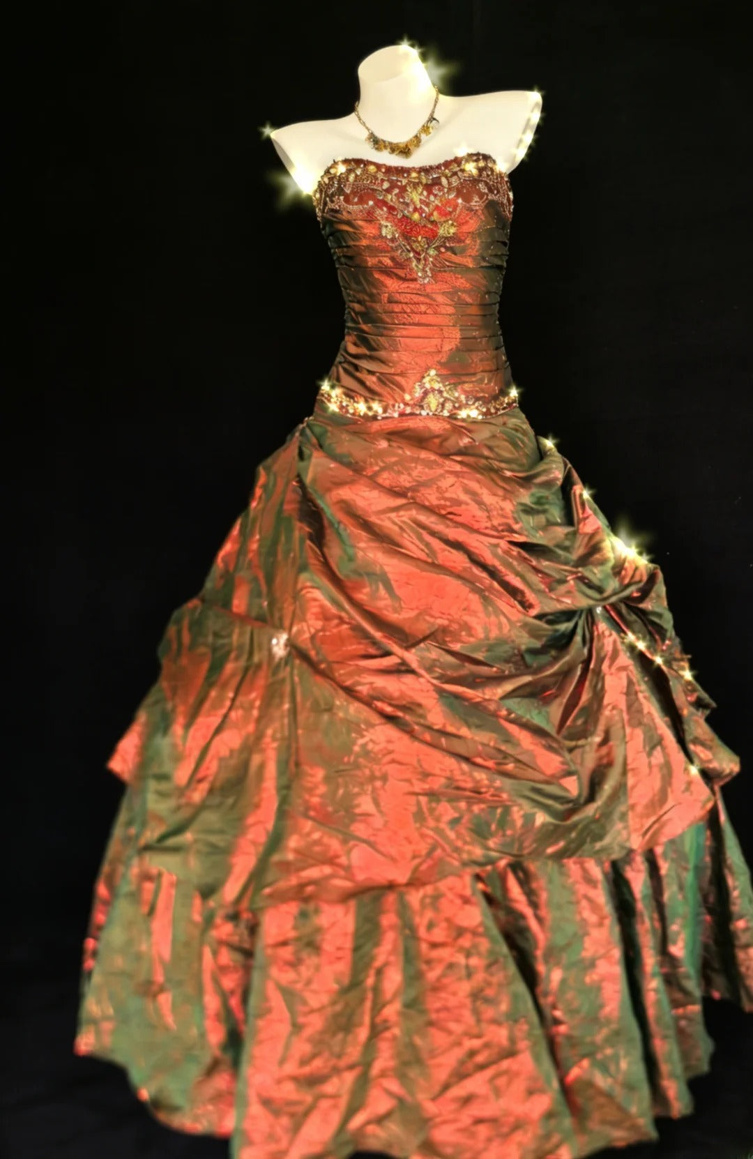 Robe de bal vintage bustier en taffetas sans manches, longue, pour quinceañera, anniversaire (15-16 ans), tenue AS014