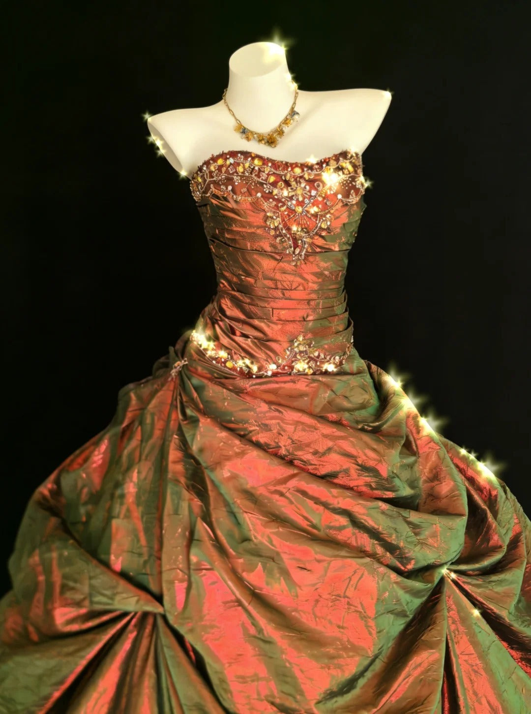 Robe de bal vintage bustier en taffetas sans manches, longue, pour quinceañera, anniversaire (15-16 ans), tenue AS014