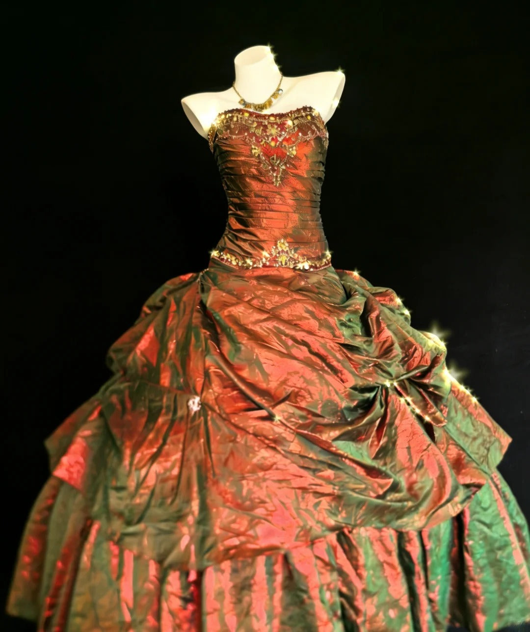 Robe de bal vintage bustier en taffetas sans manches, longue, pour quinceañera, anniversaire (15-16 ans), tenue AS014