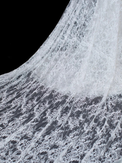 Elegante, schlichte Brautkleider im Meerjungfrauenstil mit schulterfreiem Schnitt, langen Ärmeln und Spitze, auch in kleinen und großen Größen erhältlich (SA015)