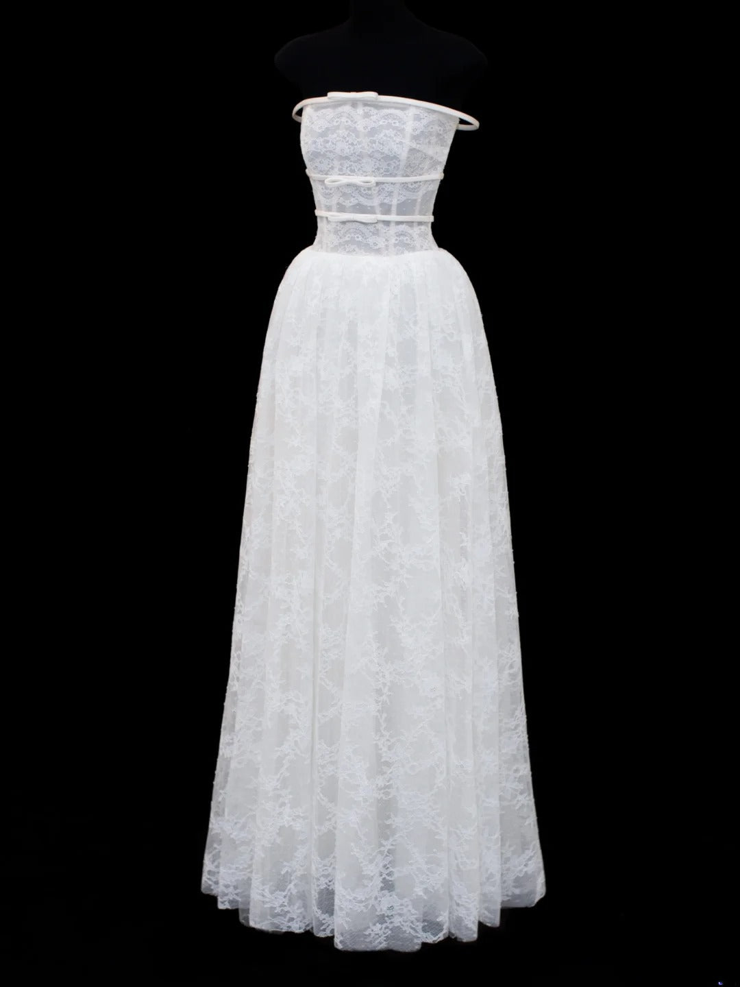 Robes de mariée de princesse, élégantes et modestes, coupe trapèze, bustier en dentelle blanche, tailles petites et grandes, pour femmes SA017