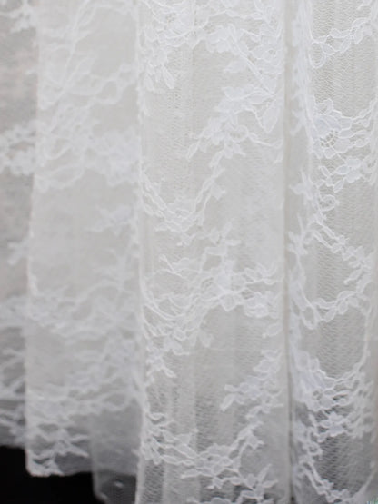 Robes de mariée de princesse, élégantes et modestes, coupe trapèze, bustier en dentelle blanche, tailles petites et grandes, pour femmes SA017